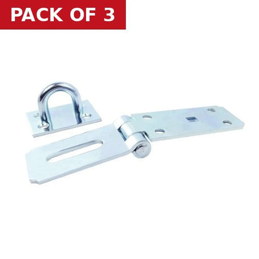 Centurion Heavy Duty Hasp and Staple, Galvanised, 180mm - Pack of 3