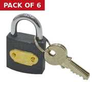 Centurion 32mm Iron Tri-Circle Padlock - Pack of 6