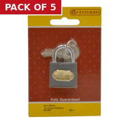 Centurion Iron 'Tri-Circle' Padlocks, 32mm - Pack of 5