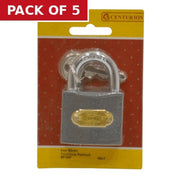 Centurion Iron 'Tri-Circle' Padlocks, 50mm - Pack of 5