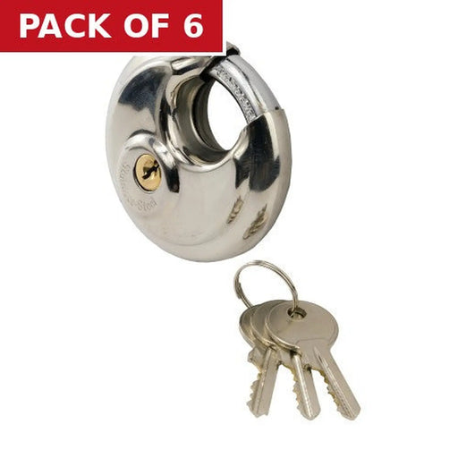 Centurion Discus Padlock, 70mm - Pack of 6