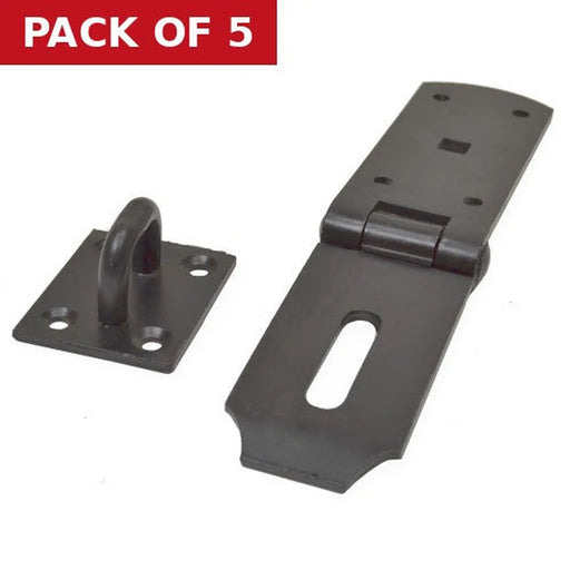 Centurion 250mm EXB Heavy Safety Hasp & Staple - Pack of 5