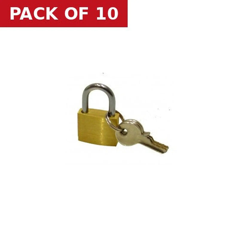 Centurion Brass Padlocks, 20mm - Pack of 10