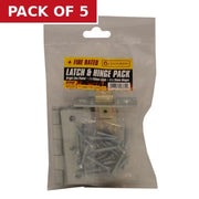 Centurion Latch & Hinge Packs - BZP - CE Fire Rated - 4PK - Pack of 5