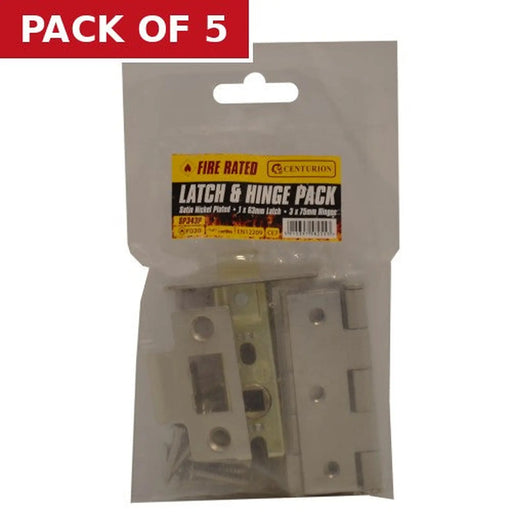 Centurion Latch & Hinge Packs - SNP - CE Fire Rated - 4PK - Pack of 5