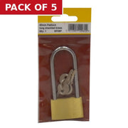 Centurion 40mm (1 1/2") Brass Long Shackle Padlock - Pack of 5