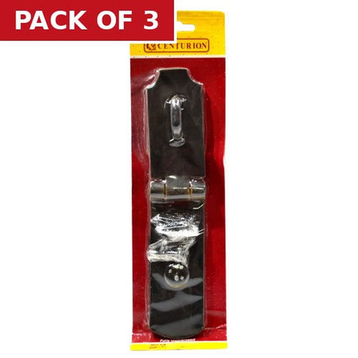 Centurion Heavy Swivel Locking Bars, Epoxy Black, 250mm - Pack of 3