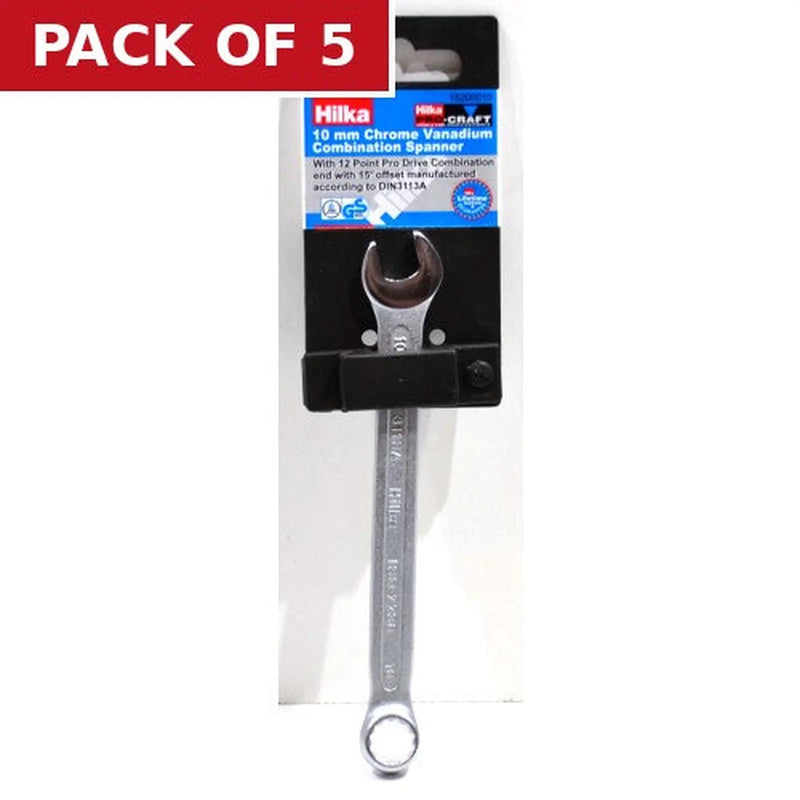 Centurion Hilka CV Comb Spanner, 10mm - Pack of 5