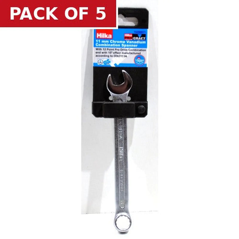 Centurion Hilka CV Comb Spanner, 11mm - Pack of 5