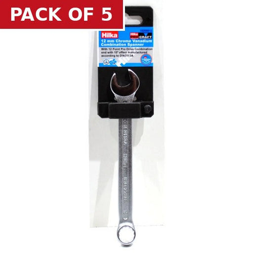 Centurion Hilka CV Comb Spanner, 12mm - Pack of 5