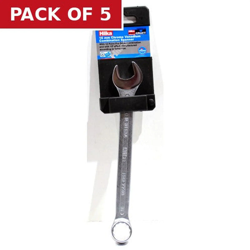 Centurion Hilka CV Comb Spanner, 16mm - Pack of 5