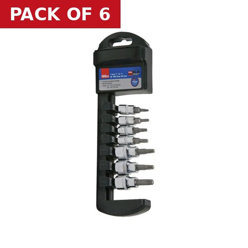 Centurion Hilka Dr TX Star Set, 7pc, 3/8 " - Pack of 6