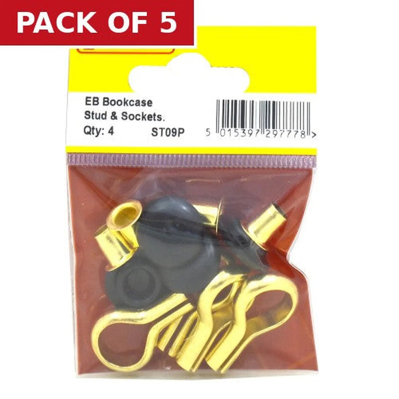 Centurion EB Bookcase Studs & Sockets (Pack of 4) - Pack of 5