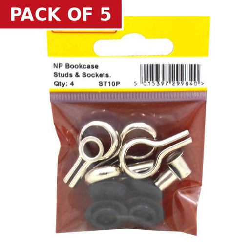 Centurion NP Bookcase Studs & Sockets  (Pack of 4) - Pack of 5
