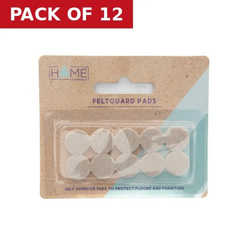 Centurion 19mm Diameter Self Adhesive Feltguard Pads (Pack of 10) - Pack of 12