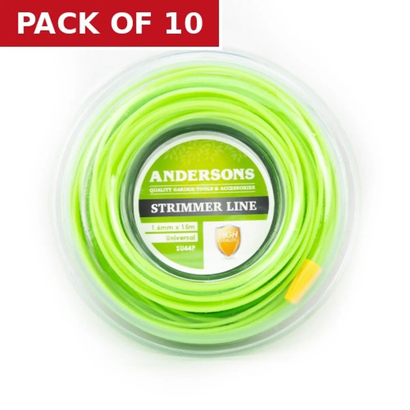 Centurion Strimmer Line, 1.6mm x 15m - Pack of 10
