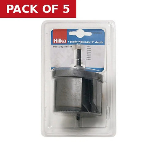 Centurion Holesaw Set, 7pc, 50mm - Pack of 5
