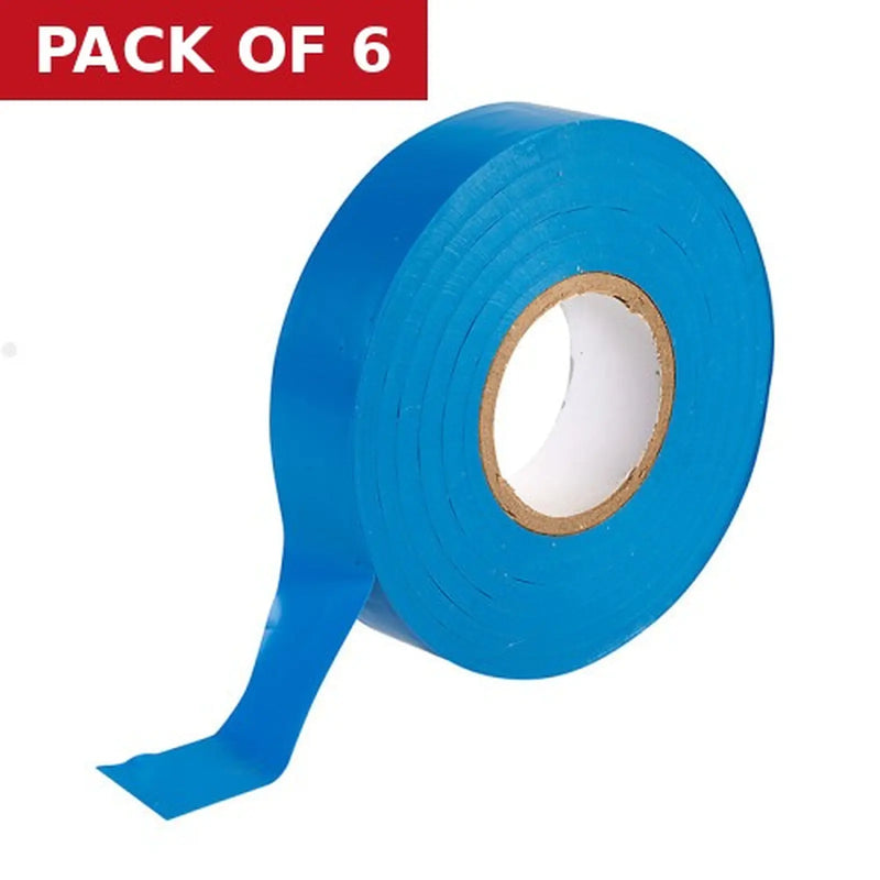 Centurion 19mm x 33m Blue PVC Tape - Pack of 6