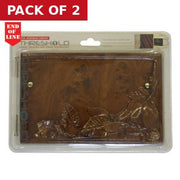 Centurion Wood Effect Leaves Plaque - Pack of 2