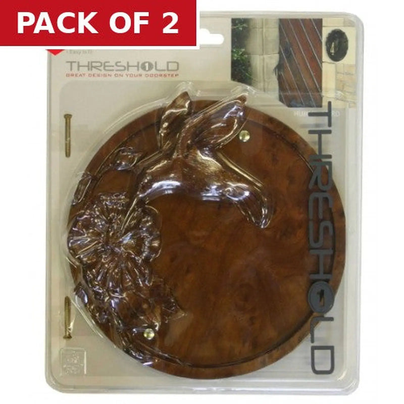 Centurion Wood Effect Hummingbird Plaque - Pack of 2