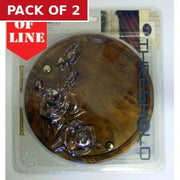 Centurion Wood Effect Rose Plaque - Pack of 2