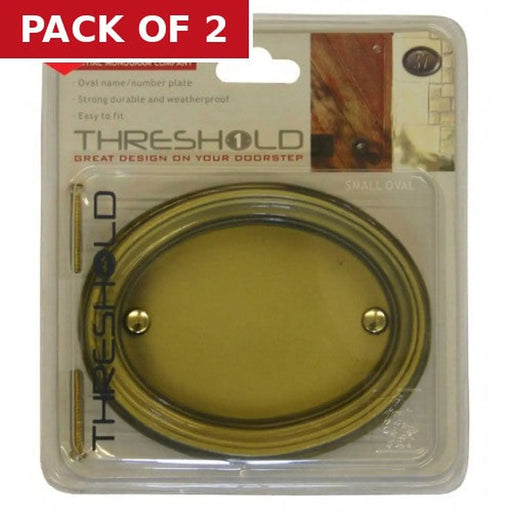 Centurion Small Bronze Effect Oval Plaque - Pack of 2