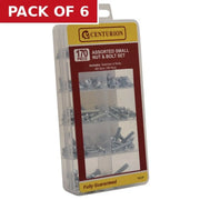 Centurion 170 Piece Assorted Small Nut & Bolt Set - Pack of 6