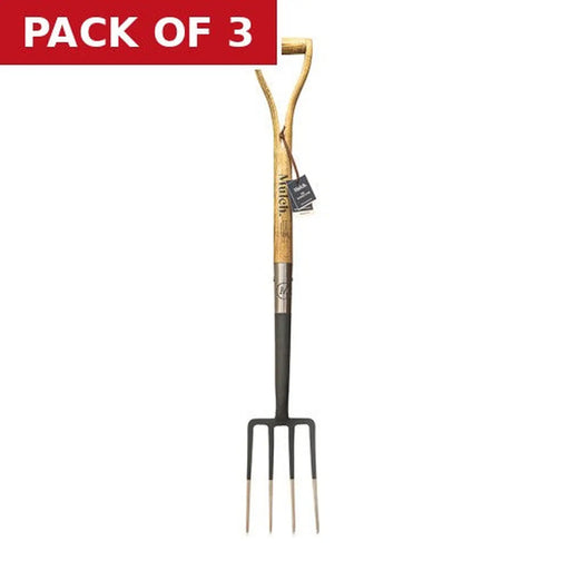 Centurion Mulch Border Fork, Dark Grey - Pack of 3