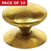 Centurion 38mm (1 1/2") PB Victorian Cupboard Knob - Pack of 10
