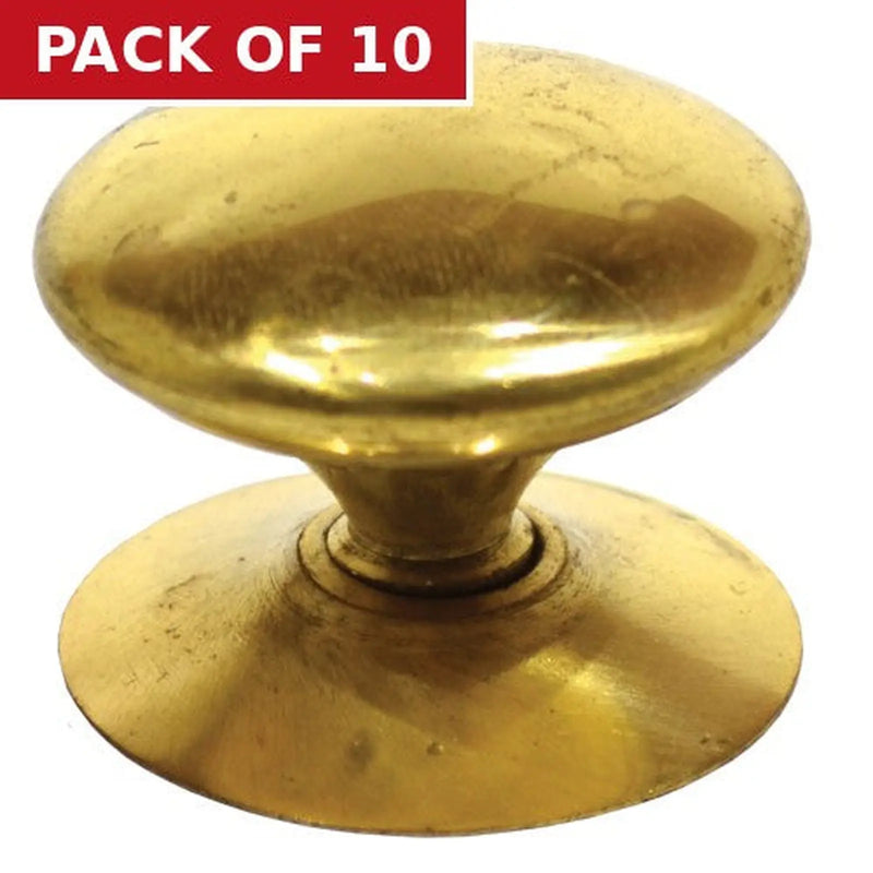 Centurion 38mm (1 1/2") PB Victorian Cupboard Knob - Pack of 10