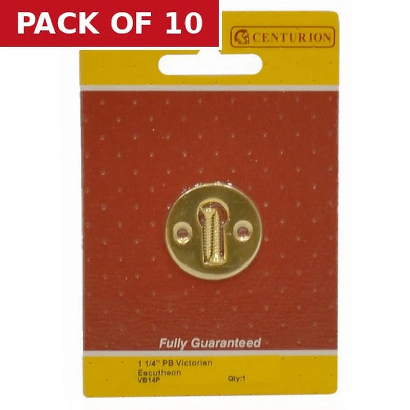 Centurion Solid Brass Escutcheon, 35mm - Pack of 10