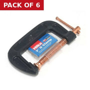 Centurion American Style 'G' Clamp, 3" - Pack of 6