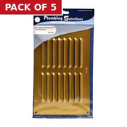 Centurion Louvre Vent - Gold Aluminum - 229 x 152mm - Pack of 5