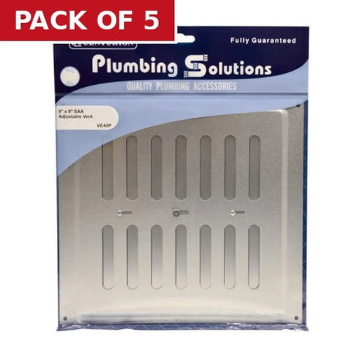 Centurion Hit & Miss Vents - Aluminium - 229 x 229mm - Pack of 5