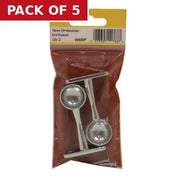 Centurion 19mm (3/4") Wardrobe End Supports - Chrome Plated - Pack of 2