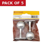 Centurion 25mm (1") Wardrobe End Supports - Chrome Plated - Pack of 2