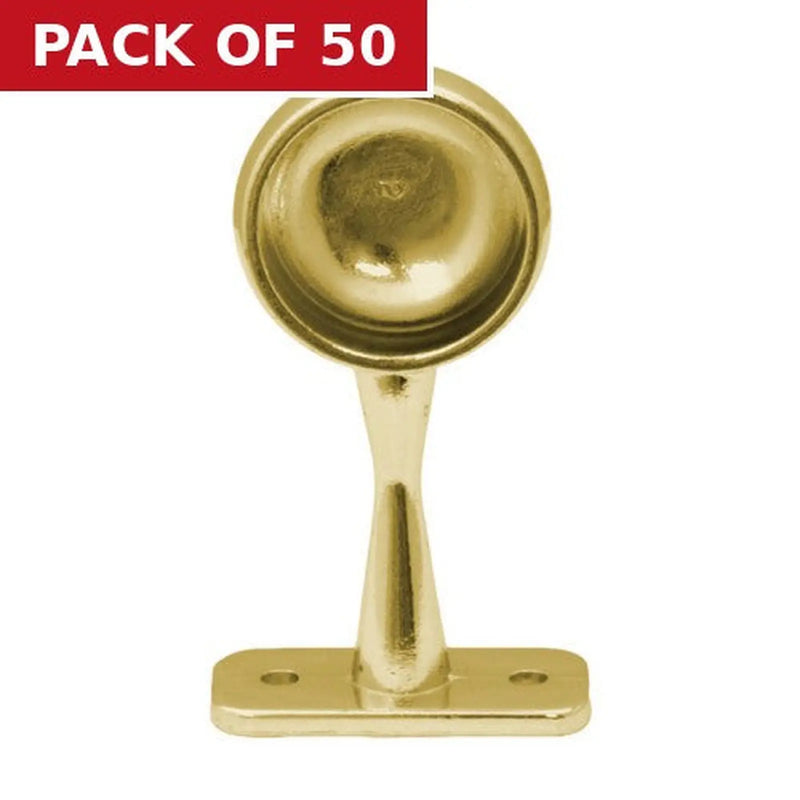 Centurion 19mm (3/4") Wardrobe End Supports - Brass - Pack of 50