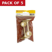 Centurion 19mm (3/4") Towel End Supports - Brass - Pack of 2