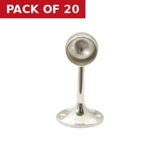 Centurion 25mm (1") Towel End Supports - Chrome Plated - Pack of 20