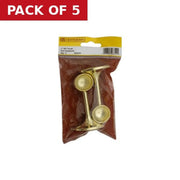Centurion 25mm (1") Towel End Supports - Brass - Pack of 2