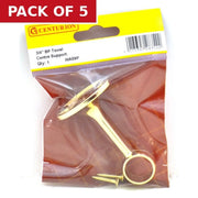 Centurion 19mm (3/4") Towel Centre Supports - Brass - Pack of 5