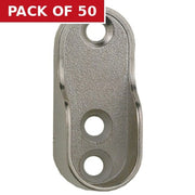 Centurion Oval Wardrobe End Supports - Chrome Plated - Pack of 50