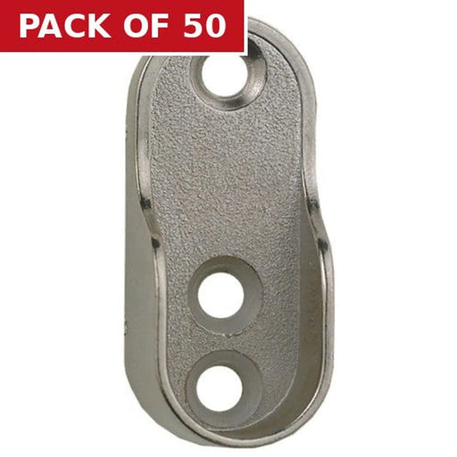 Centurion Oval Wardrobe End Supports - Chrome Plated - Pack of 50