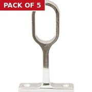 Centurion Oval Wardrobe Centre Supports - Chrome Plated - Pack Qty 1 - Pack of 5