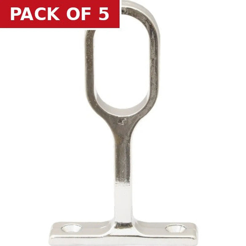 Centurion Oval Wardrobe Centre Supports - Chrome Plated - Pack Qty 1 - Pack of 5