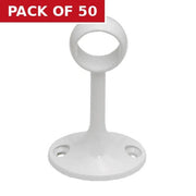 Centurion 19mm Wardrobe Centre Supports - White - Pack of 50