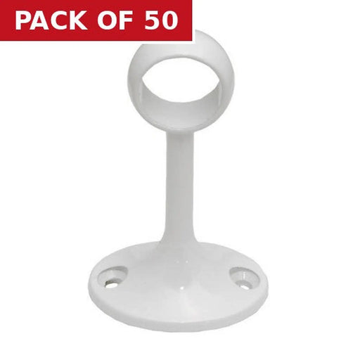 Centurion 19mm Wardrobe Centre Supports - White - Pack of 50