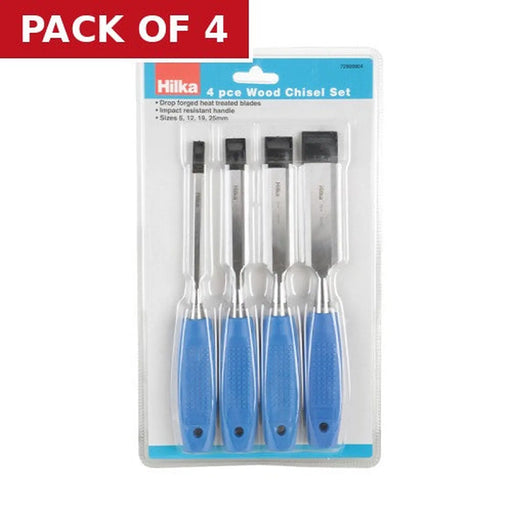 Centurion Hilka Wood Chisel Set, 4pc - Pack of 4