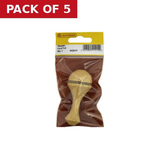 Centurion Wooden Cord Pulls (Mixed) - Pack of 5