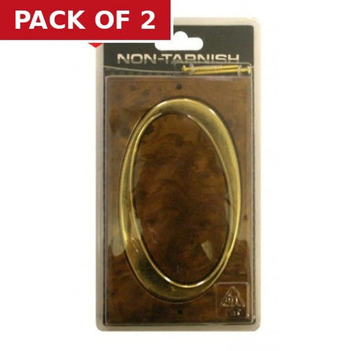 Centurion Walnut/Gold Numbered Plaque 0 - Pack of 2